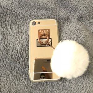 iPhone 7 phone case with puff